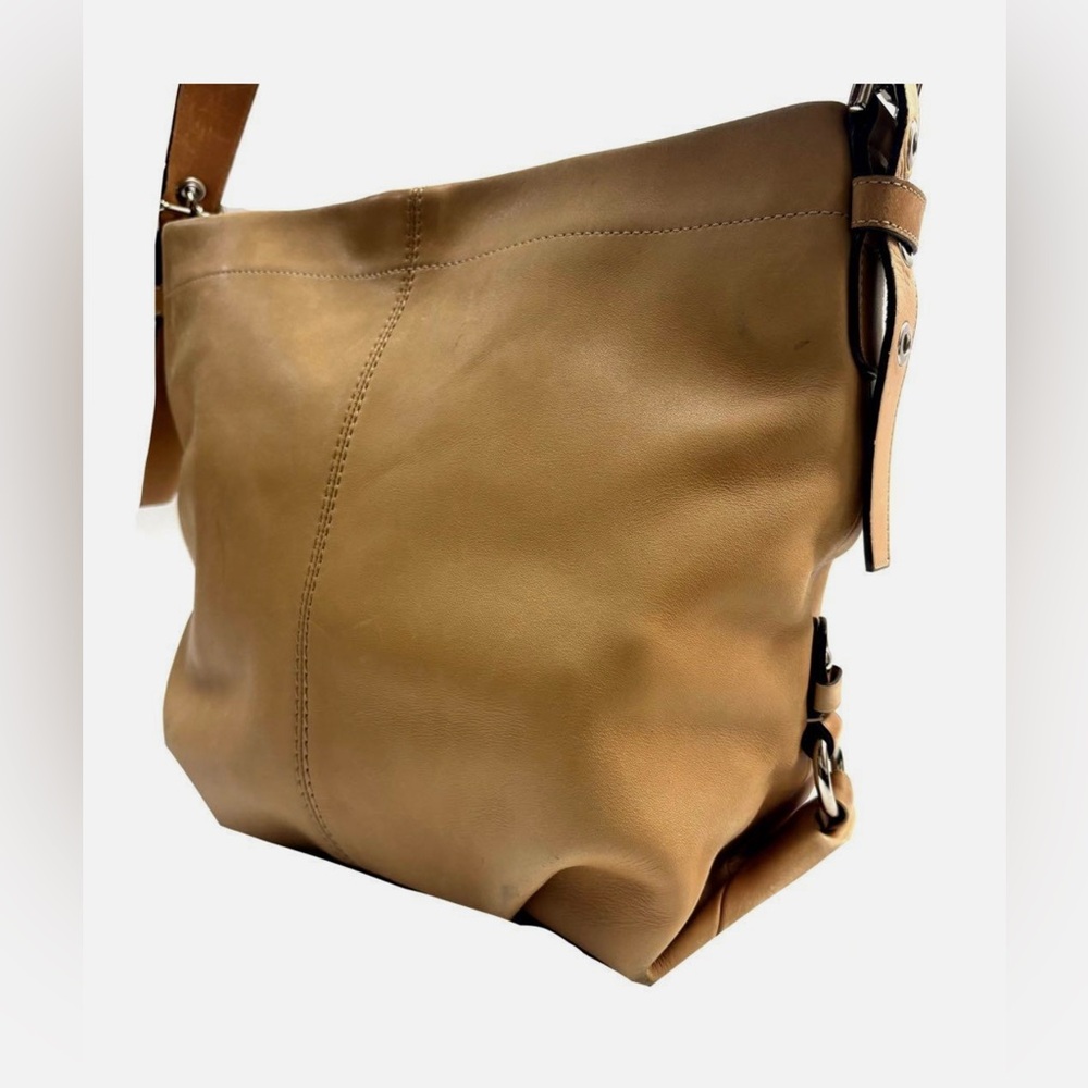 Coach Tan Leather Shoulder Bag - Picture 9 of 9